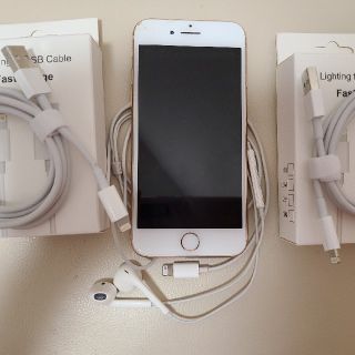 アイフォーン(iPhone)のSIMフリーiPhone 8 イヤフォンケーブル セット(ヘッドフォン/イヤフォン)