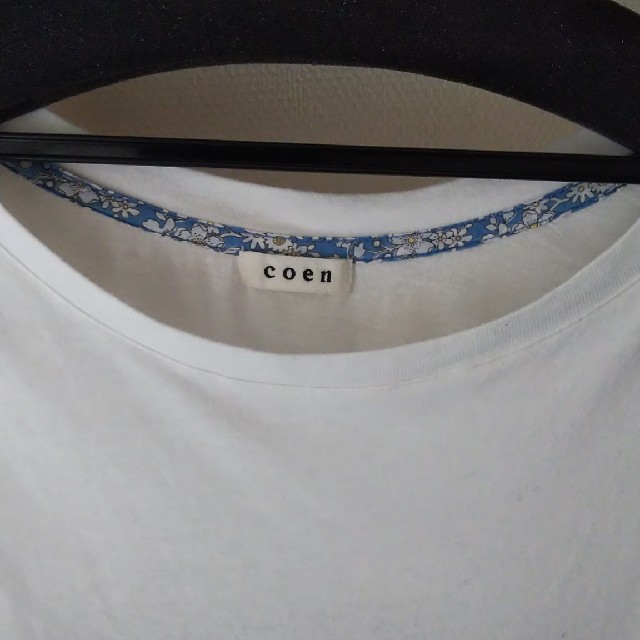 coen(コーエン)のcoen 切替Tシャツ レディースのトップス(Tシャツ(半袖/袖なし))の商品写真