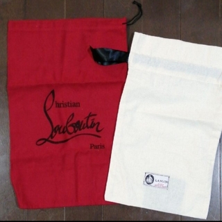 クリスチャンルブタン(Christian Louboutin)の未使用！保存袋　ルブタン　LANVIN巾着袋セット(ショップ袋)