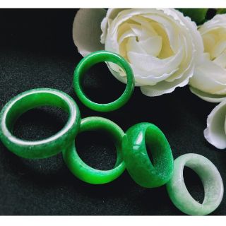 ★新品未使用★翡翠リング 2set(10 rings)(リング(指輪))