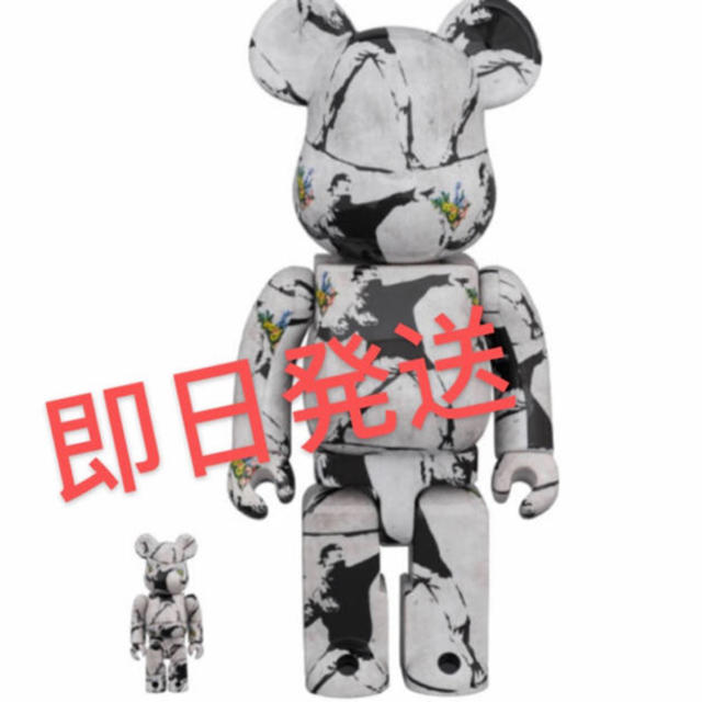 BE@RBRICK BANKSY FLOWER 6体 100%&400%