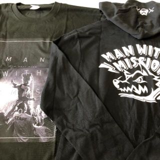 マンウィズアミッション(MAN WITH A MISSION)の★マンウィズMWAM・ロゴパーカー＆カミカゼTシャツ★新品未使用！(ポップス/ロック(邦楽))