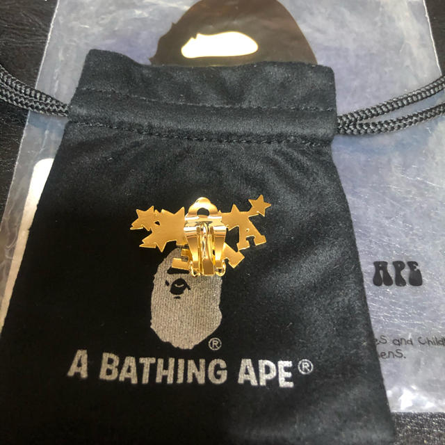 A BATHING APE(アベイシングエイプ)の正規品　A BATHING APE  STA EARRING  レディースのアクセサリー(その他)の商品写真