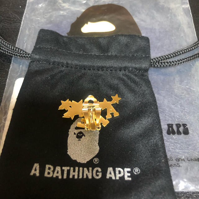 A BATHING APE(アベイシングエイプ)のA BATHING APE STA EARRING 正規品 メンズのアクセサリー(その他)の商品写真