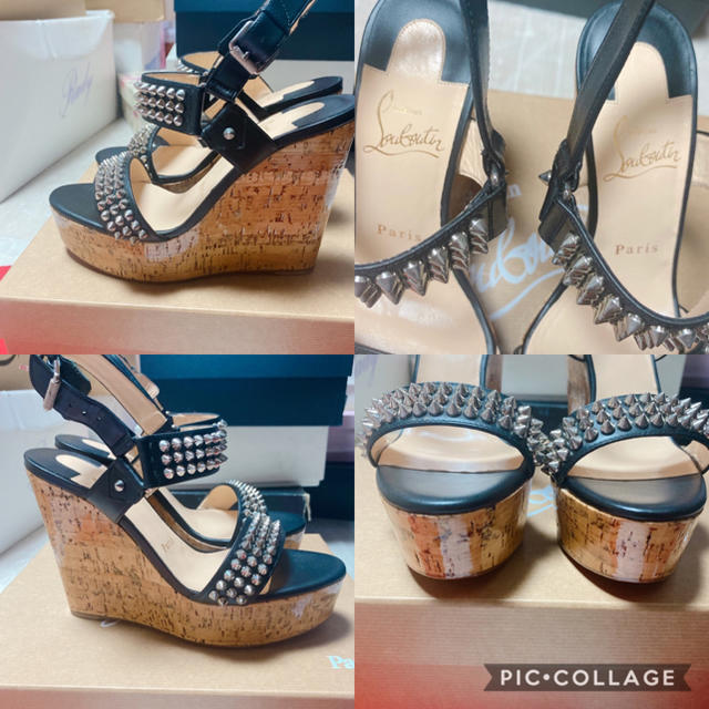 N様専用!Christian Louboutin ウェッジ サンダル グッチ N様専用!Christian Louboutin ウェッジ サンダル グッチ