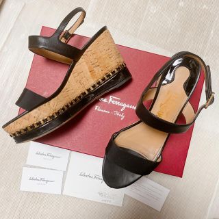 フェラガモ(Ferragamo)のSalvatore Ferragamo ウェッジ サンダル シャネル エルメス(サンダル)