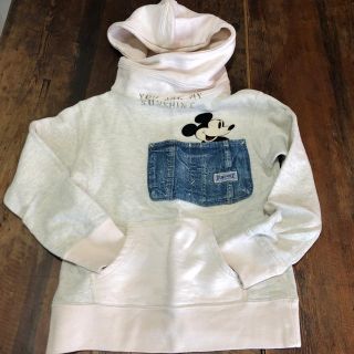 デニムダンガリー(DENIM DUNGAREE)のデニムダンガリー　ミッキーフードパーカー　120 FITH(その他)