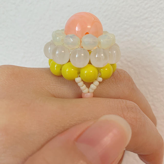 Par Avion(パラビオン)のハンナ ハンドメイド ビーズリング / パラビオン リング アクセサリー ハンドメイドのアクセサリー(リング)の商品写真