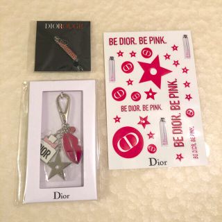 ディオール(Dior)のDior ディオール チャーム ピンバッチ ステッカー ノベルティ 新品 未使用(チャーム)