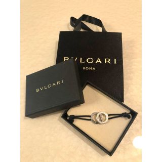 ブルガリ(BVLGARI)の【美品】BVLGARI ブルガリ フォルトゥーナ ブレスレット ブラック(ブレスレット/バングル)