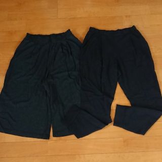 ユニクロ(UNIQLO)のユニクロ キッズ ガウチョ ジョガー パンツ 2枚 150 XL(パンツ/スパッツ)