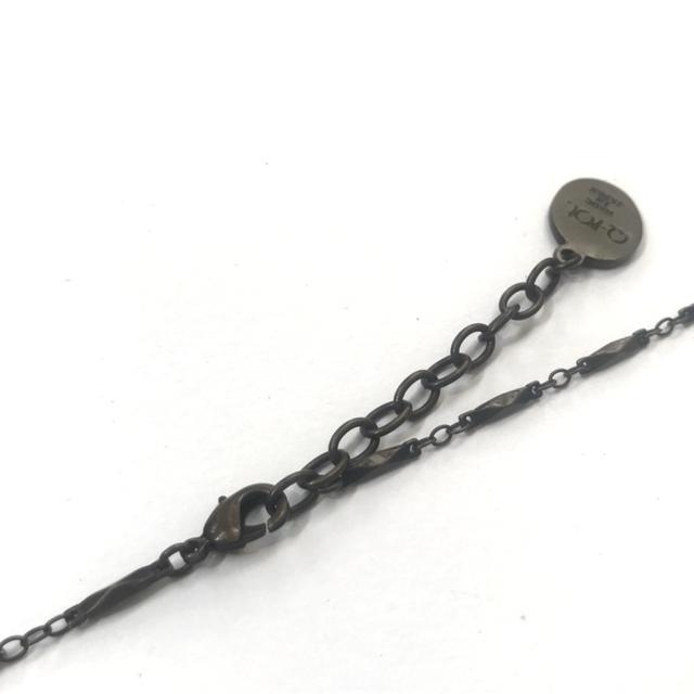 キューポット ネックレス美品  PVC×真鍮 レディースのアクセサリー(ネックレス)の商品写真