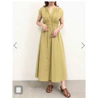 スナイデル(SNIDEL)のシャーリングシャツワンピース(ロングワンピース/マキシワンピース)