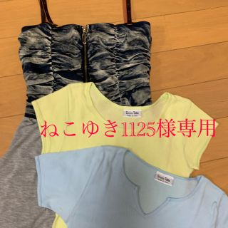 アナップ(ANAP)のデニム調サマードレスとＴシャツ(ロングワンピース/マキシワンピース)