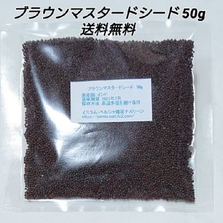 ブラウンマスタードシードホール50g スパイス(調味料)