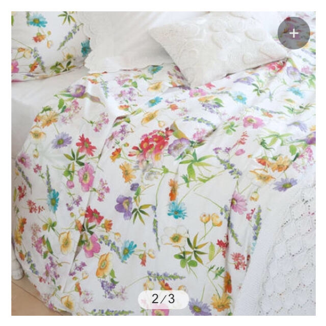 お値下げ！ZARA HOME かけ布団カバー 花柄 シングルサイズ