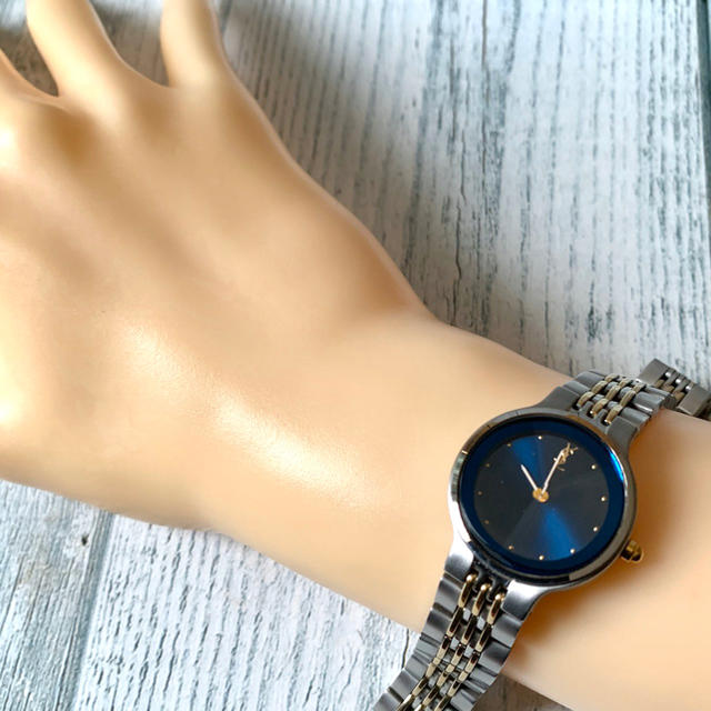 Saint Laurent(サンローラン)の【電池交換済】Yves Saint Laurent  腕時計 Yカット ネイビー レディースのファッション小物(腕時計)の商品写真