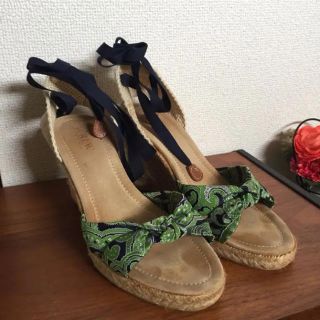 ジェイクルー(J.Crew)のJ.CREW レースアップサンダル Lサイズ(サンダル)