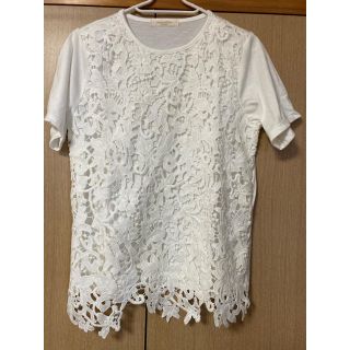 ショコラフィネローブ(chocol raffine robe)のchocol raffine robe White  Fサイズ  カットソー(カットソー(半袖/袖なし))