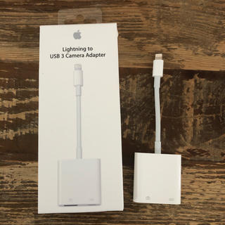 アップル(Apple)のApple Lightning to USB 3 Camera Adapter(PC周辺機器)