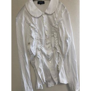 コムデギャルソン(COMME des GARCONS)のトリココムデギャルソン　シャーリングカットソーsizeS(カットソー(長袖/七分))