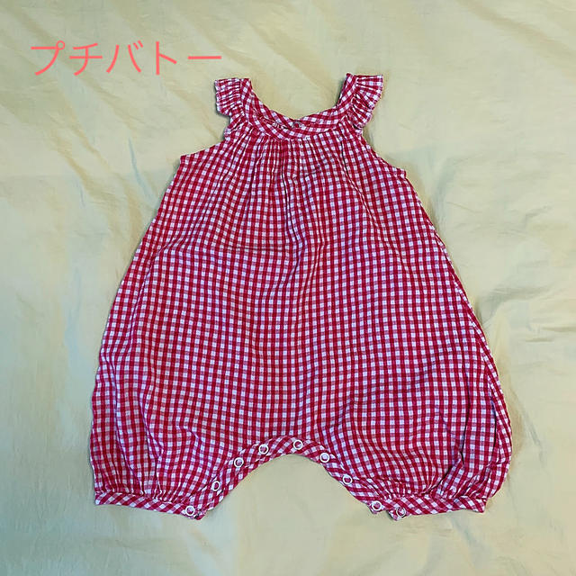 PETIT BATEAU(プチバトー)の夏服ベビー　ロンパース キッズ/ベビー/マタニティのベビー服(~85cm)(ロンパース)の商品写真