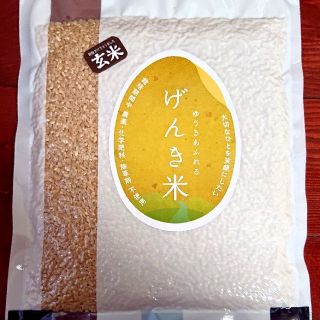 農家自家米・無農薬・有機栽培・富山県産コシヒカリ玄米・900ｇ（6合）真空パック(米/穀物)