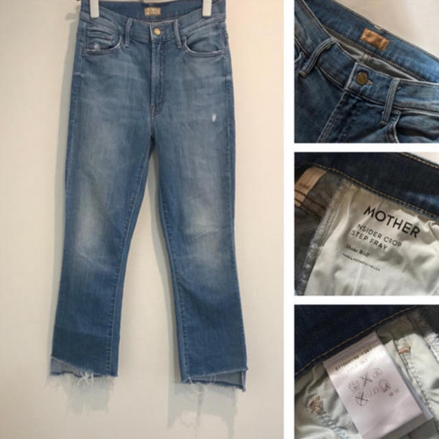 DEUXIEME CLASSE(ドゥーズィエムクラス)のMOTHER DENIM insider crop step fray 26 レディースのパンツ(デニム/ジーンズ)の商品写真