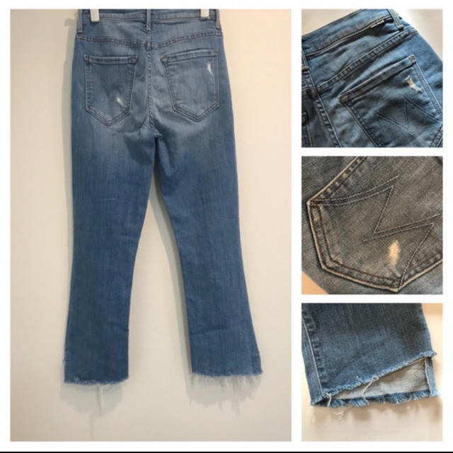 DEUXIEME CLASSE(ドゥーズィエムクラス)のMOTHER DENIM insider crop step fray 26 レディースのパンツ(デニム/ジーンズ)の商品写真