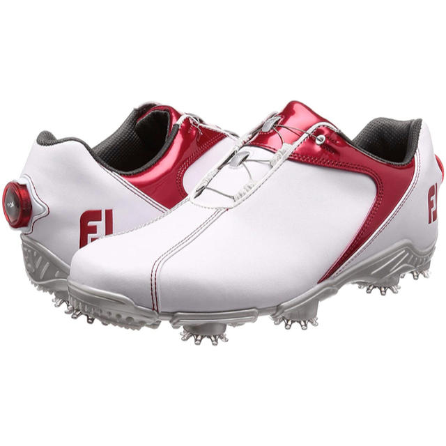 FootJoy(フットジョイ)のフットジョイ FootJoy ゴルフシューズ BOA ホワイト レッド 25cm スポーツ/アウトドアのゴルフ(シューズ)の商品写真