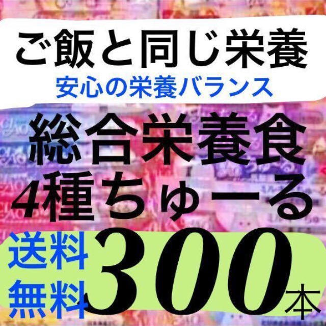 いなばペットフード(イナバペットフード)の総合栄養食4種300本 国産 猫のおやつ いなば チャオちゅーる まぐろ かつお その他のペット用品(ペットフード)の商品写真