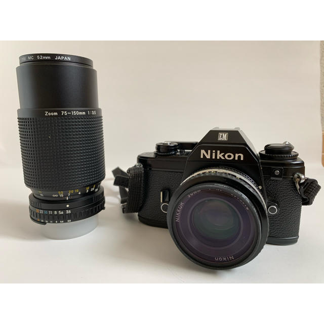 Nikon(ニコン)のNikon EM NIKKOR 50mm F1.8 75-150mm F3.5 スマホ/家電/カメラのカメラ(フィルムカメラ)の商品写真