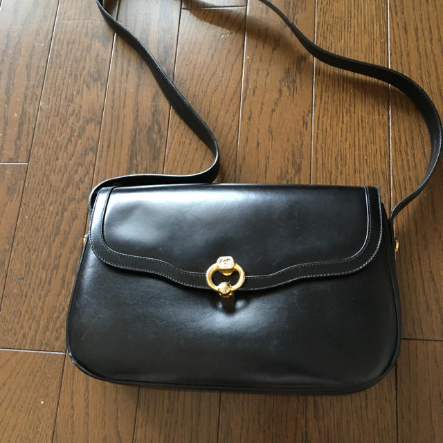 海外輸入】 Gucci ショルダーバッグ 黒 ☆お値下げ☆オールドGUCCI