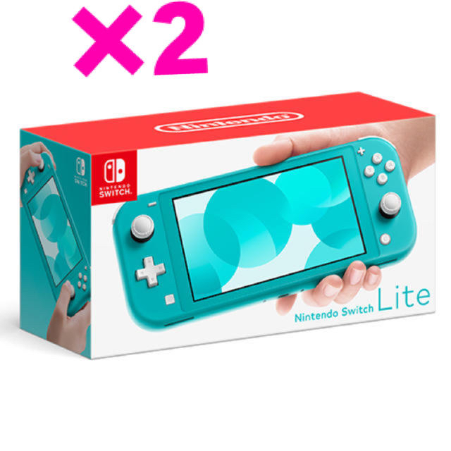 Nintendo Switch(ニンテンドースイッチ)の【新品】Nintendo Switch  Lite ターコイズ　×2 エンタメ/ホビーのゲームソフト/ゲーム機本体(家庭用ゲーム機本体)の商品写真