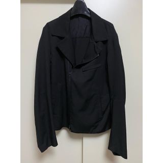 ヨウジヤマモト(Yohji Yamamoto)のヨウジヤマモト　ギャバ　ライダース　ブルゾン(ライダースジャケット)