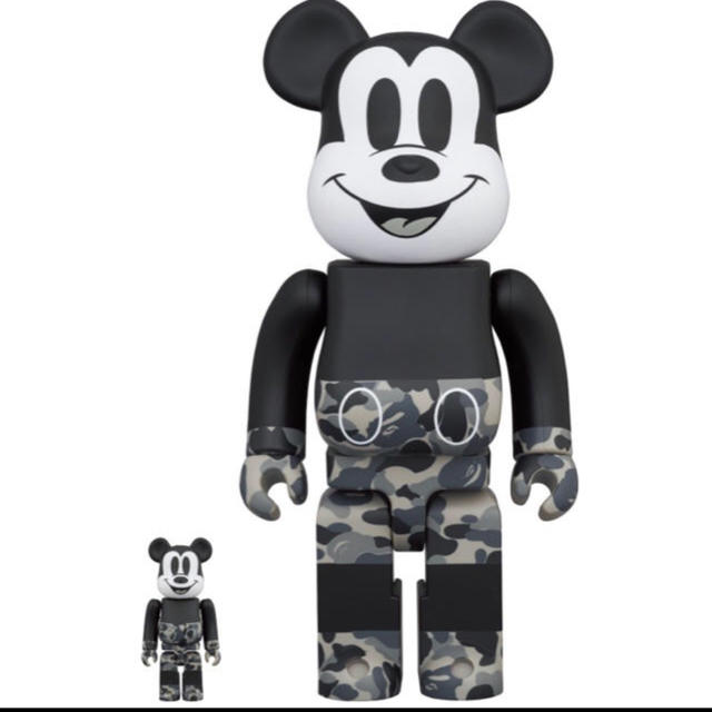 BE@RBRICK BAPE MICKEY MOUSE　100％＆400%のサムネイル