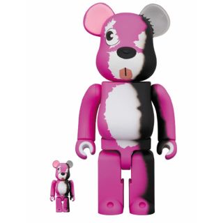 メディコムトイ(MEDICOM TOY)のBE@RBRICK BAD PINK 400%+100%(キャラクターグッズ)