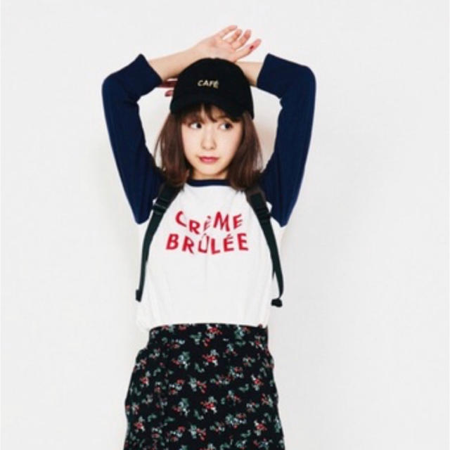 RUBY AND YOU(ルビー アンド ユー)のruby and you ラグランTシャツ　ネイビー レディースのトップス(Tシャツ(半袖/袖なし))の商品写真