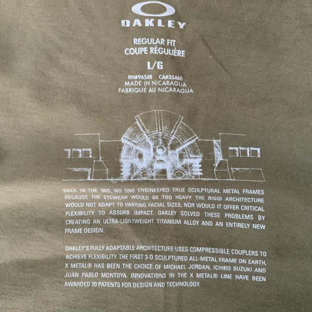 Oakley(オークリー)のオークリー　XーMETAL Tシャツ　新品タグ付き　L オリーブ メンズのトップス(Tシャツ/カットソー(半袖/袖なし))の商品写真