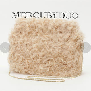 マーキュリーデュオ(MERCURYDUO)の美品＊カルガンラムファーバッグ(クラッチバッグ)