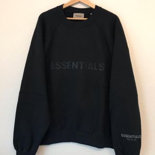 フィアオブゴッド(FEAR OF GOD)のESSENTIALS エッセンシャルズ 新作 スウェット ブラック Mサイズ(スウェット)