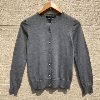 ユナイテッドアローズグリーンレーベルリラクシング(UNITED ARROWS green label relaxing)のユナイテッドアローズ　カーディガン　レディース　グレー　38(カーディガン)