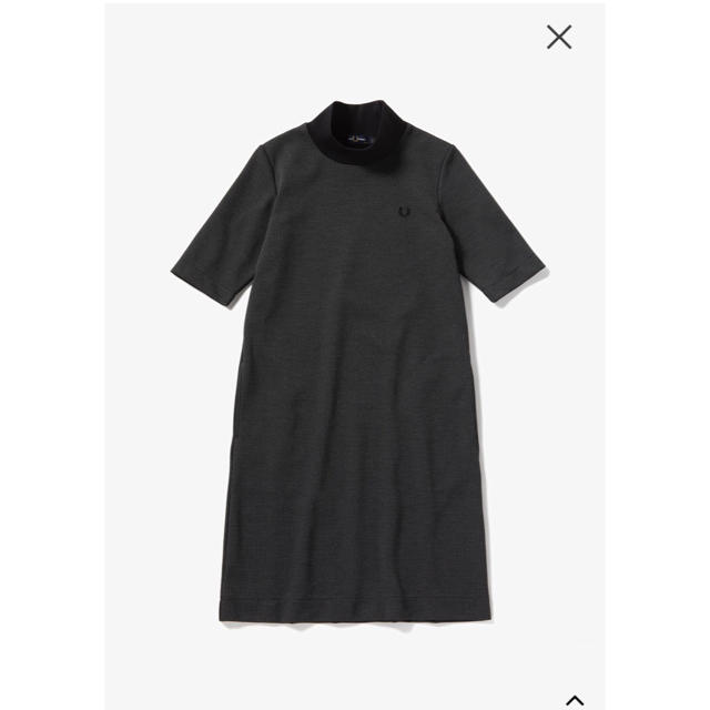 FRED PERRY / high neck jacquard dress