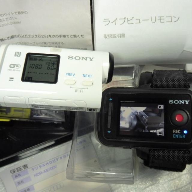 SONY(ソニー)のソニー HDR-AS100VR (HDR-AS100VとRM-LVR1のセット) スマホ/家電/カメラのカメラ(ビデオカメラ)の商品写真