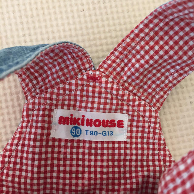 mikihouse(ミキハウス)のミキハウス スカート ワンピース デニム キッズ/ベビー/マタニティのキッズ服女の子用(90cm~)(ワンピース)の商品写真