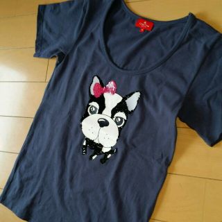 専用です🐶checheフレンチブル(Tシャツ(半袖/袖なし))