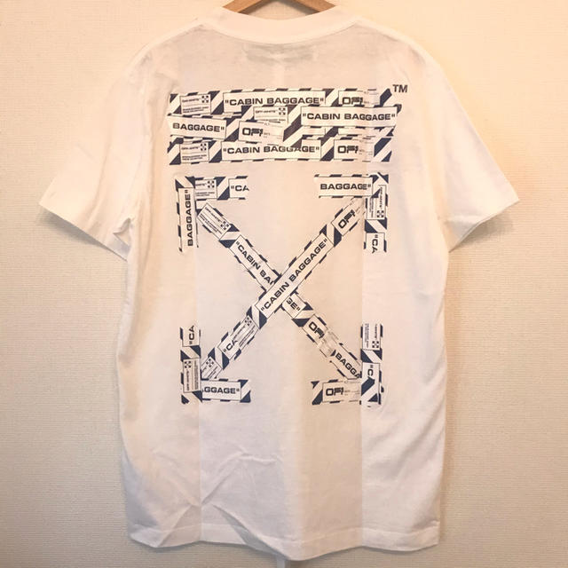 OFF WHITE 20SS AIRPORT TAPE S/S  Tシャツ Lホワイト◼︎サイズ