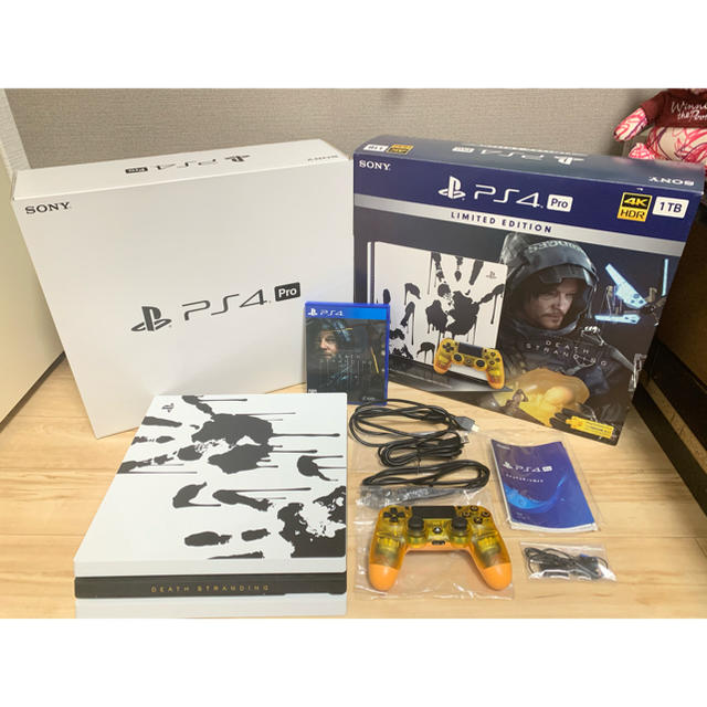 エンタメホビー【・美品】PS4 pro 1TB デスストランディング限定モデル