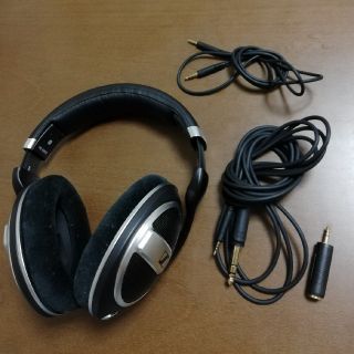 ゼンハイザー(SENNHEISER)の【美品】HD599 バランスケーブル付き(ヘッドフォン/イヤフォン)