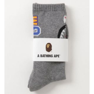 アベイシングエイプ(A BATHING APE)のA BATHING APE アベイシングエイプソックス 灰色　グレー　一足分(ソックス)